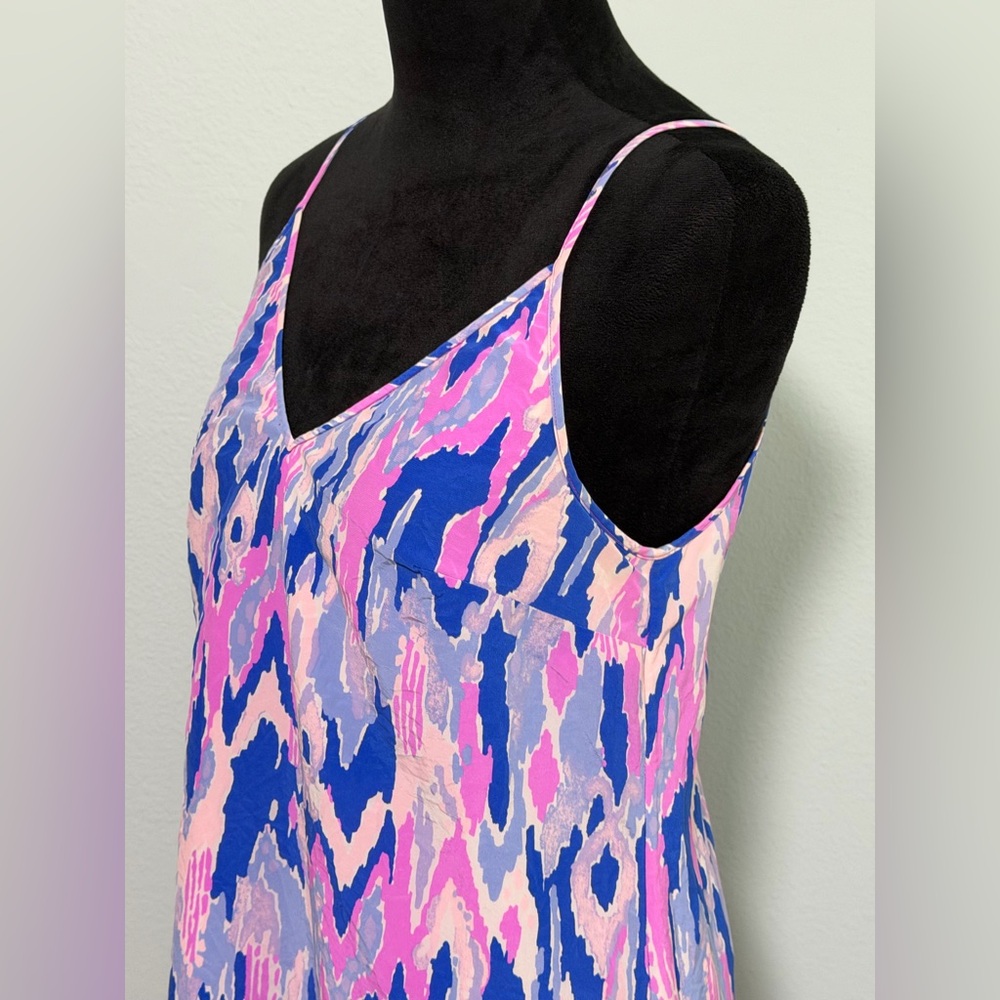 LILLY PULITZER Lela Silk Slip Dress in Amethyst One Too Many - Small - Picture 4 of 8